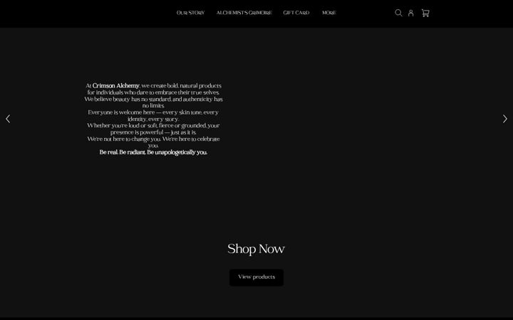 Screenshot of crimsonalchemy.com