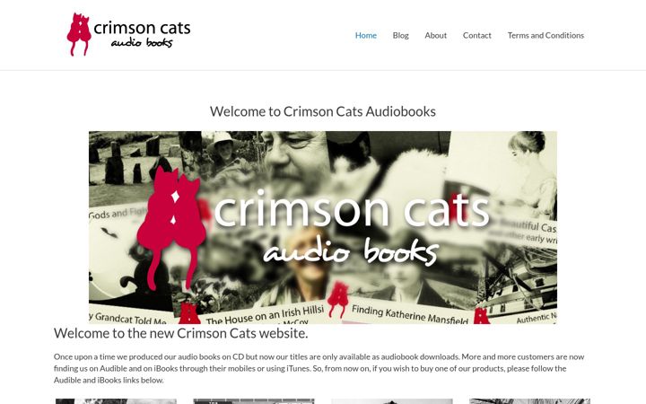 Screenshot of crimsoncats.co.uk