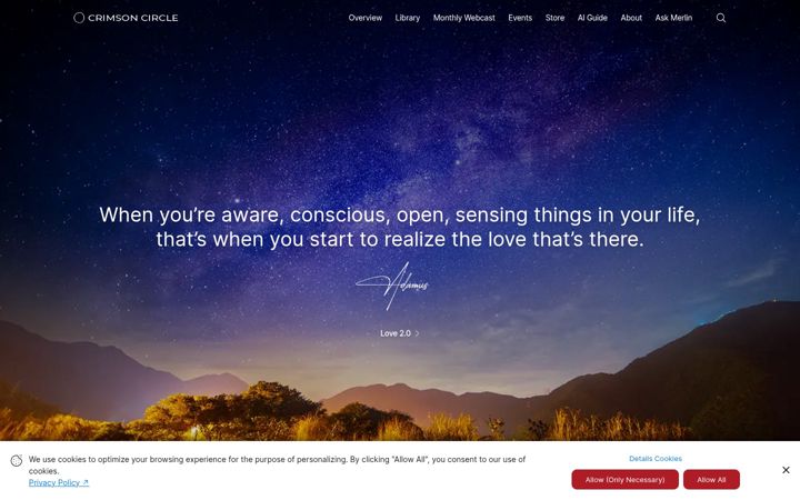 Screenshot of crimsoncircle.com