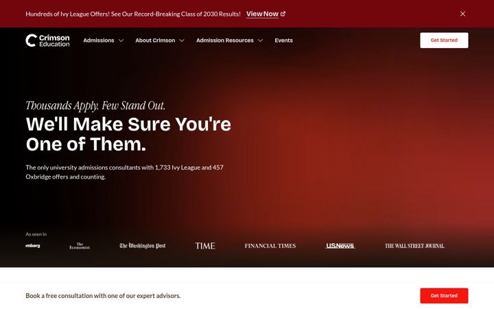 Screenshot of crimsoneducation.org