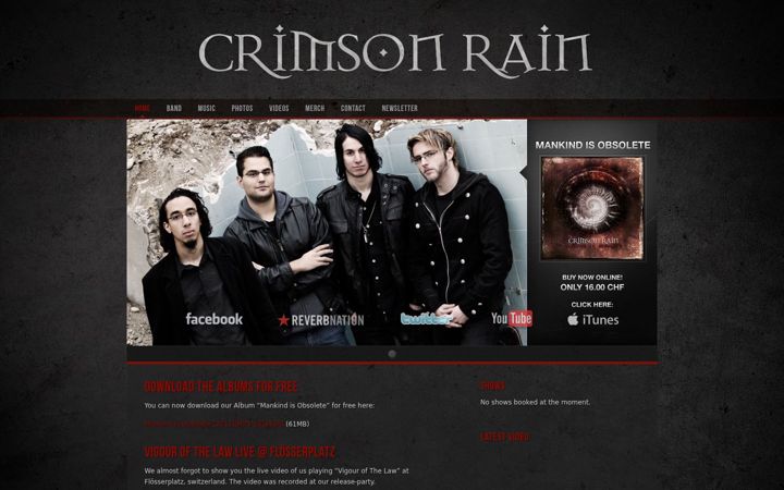 Screenshot of crimsonrain.ch