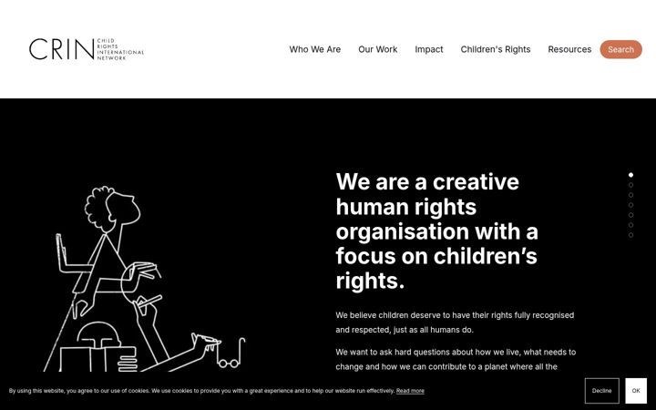 Screenshot of crin.org