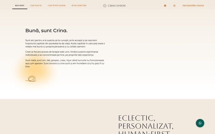Screenshot of crinasimion.ro