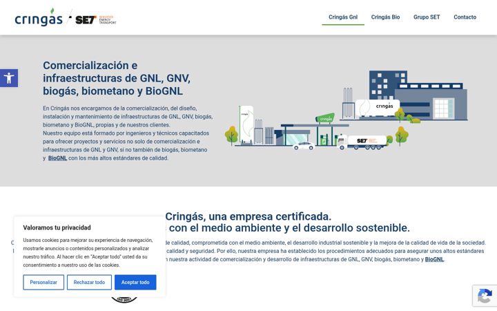Screenshot of cringas.com