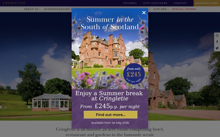 Screenshot of cringletie.com