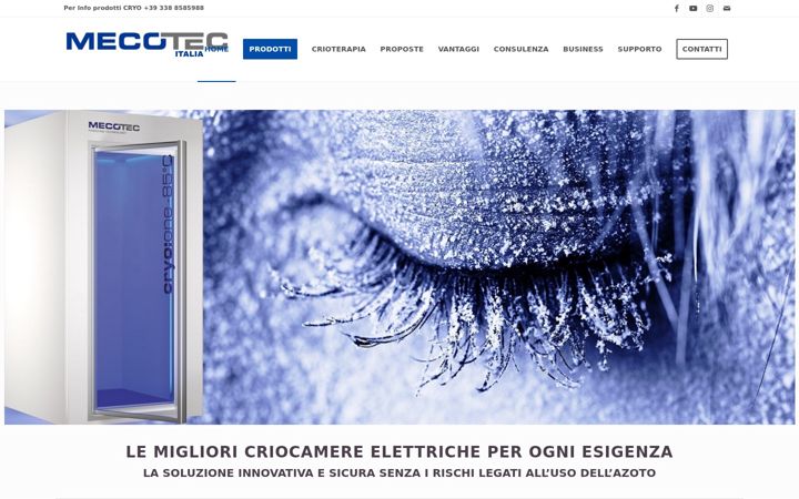 Ekraanipilt saidist crio-terapia.it