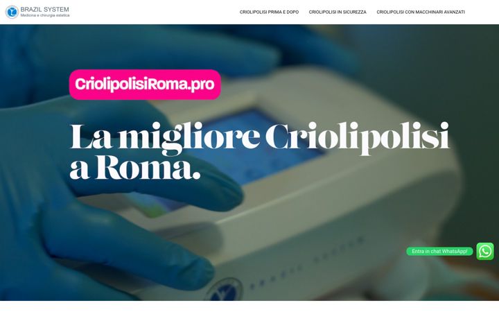 Screenshot of criolipolisiroma.net
