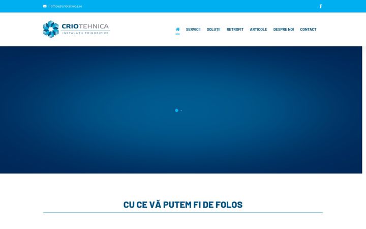 Screenshot of criotehnica.ro