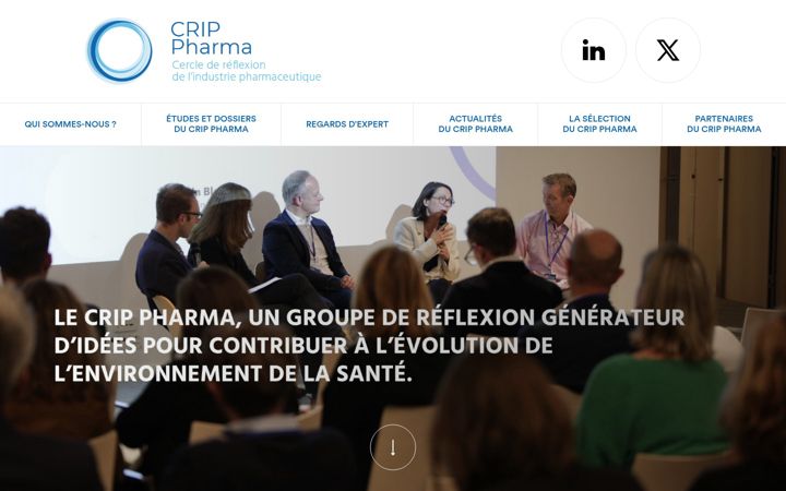Screenshot of crip-pharma.fr