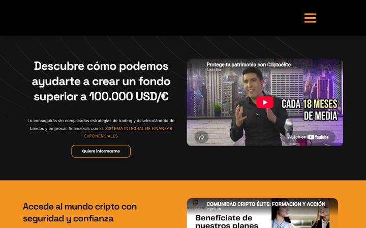 Screenshot of criptoelite.com