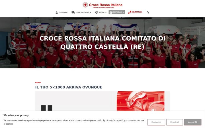 Skærmbillede af criquattrocastella.it