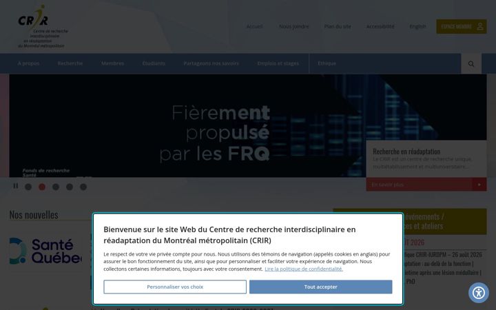 Screenshot of crir.ca