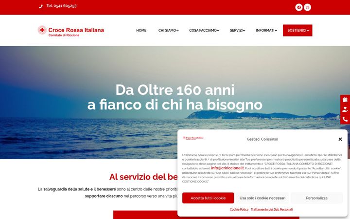 Skærmbillede af cririccione.it