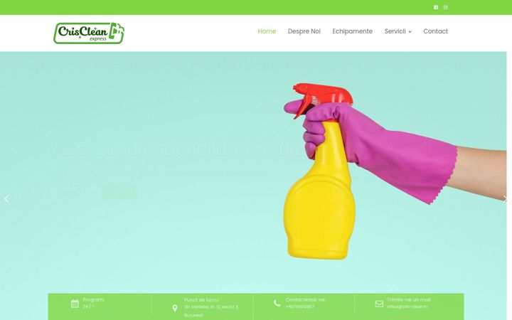 Screenshot of cris-clean.ro