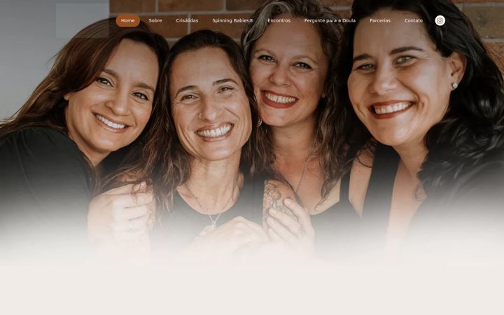 Screenshot of crisalidacirculomaterno.com.br
