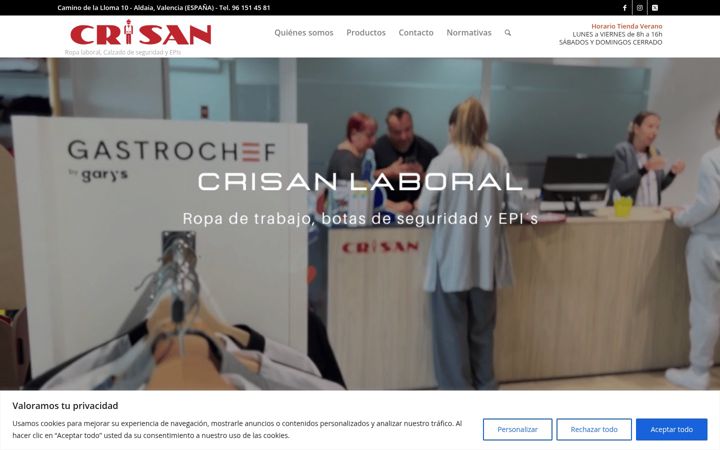 Screenshot of crisanlaboral.es