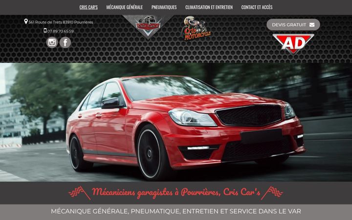 Screenshot of criscars.fr