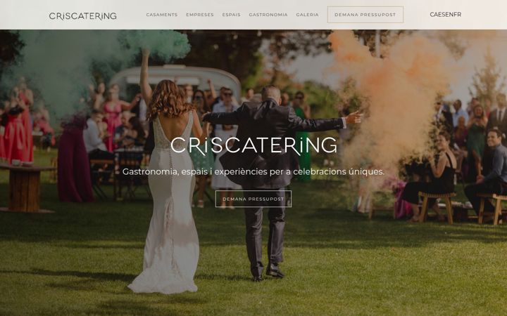 Screenshot of criscatering.com