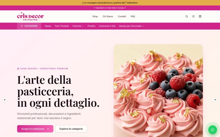 Screenshot of crisdecor.it