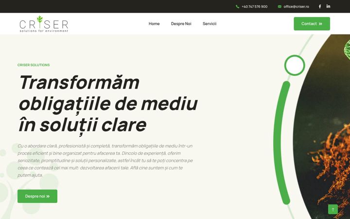 Screenshot of criser.ro