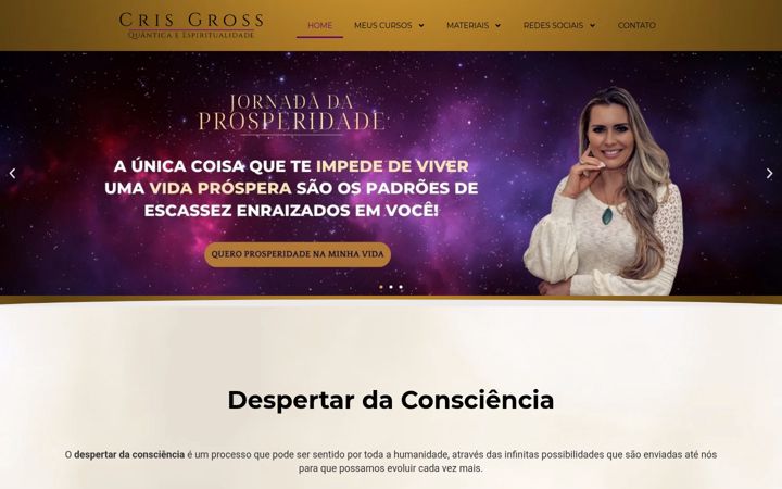 Screenshot of crisgross.com.br