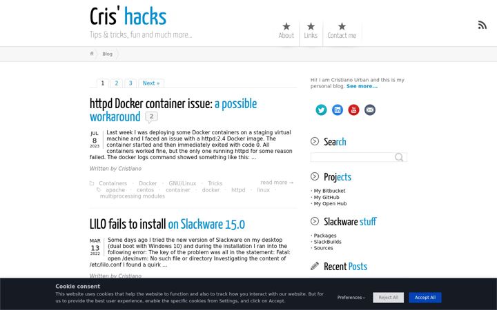 Screenshot of crish4cks.net
