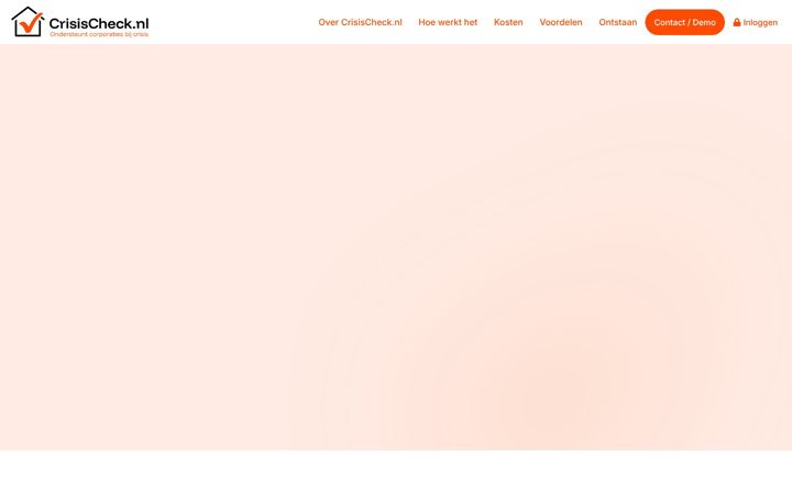 Screenshot of crisischeck.nl