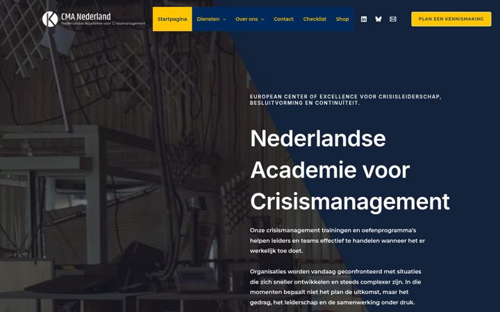 Zrzut ekranu crisismanagement-academie.nl