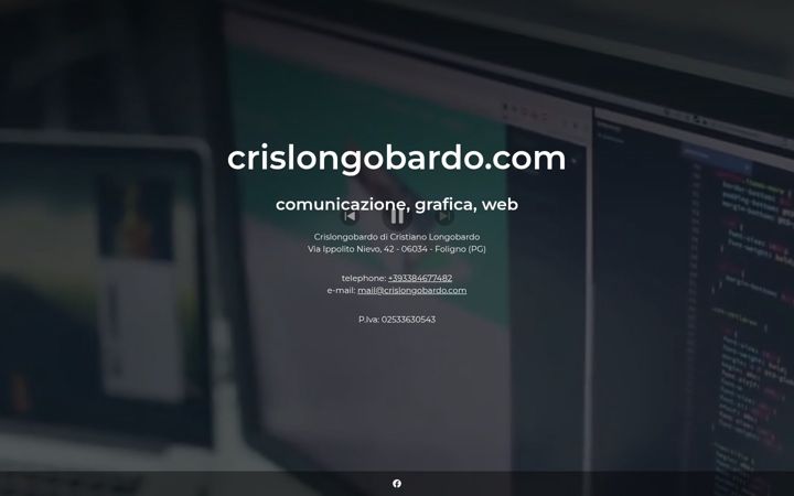 Screenshot of crislongobardo.com