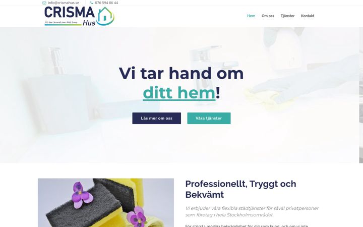 Screenshot of crismahus.se