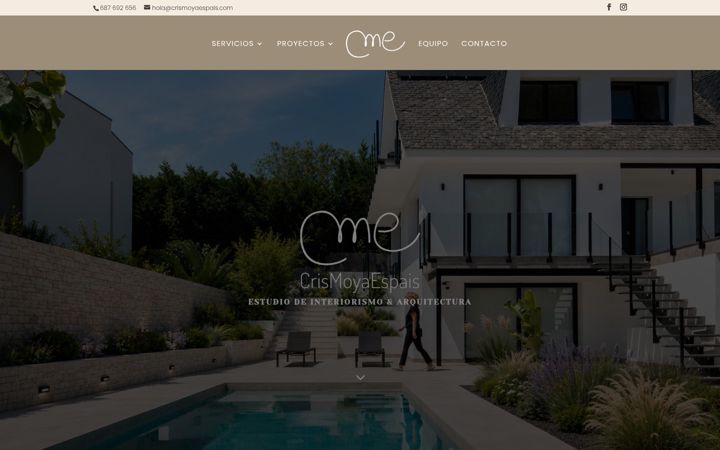 Screenshot of crismoyaespais.com