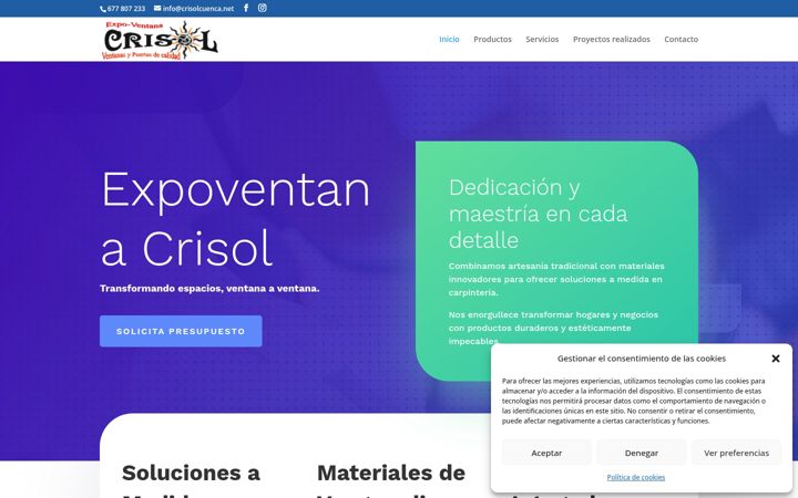 Snímek obrazovky crisolcuenca.net