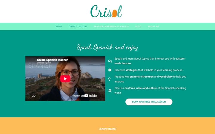 Screenshot of crisolespanol.com