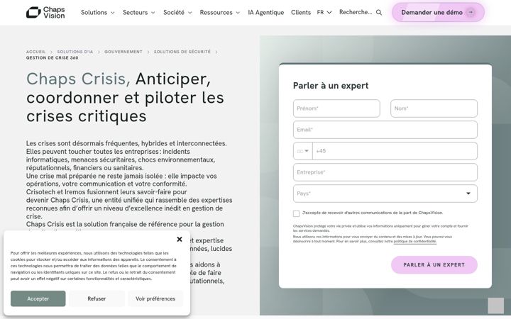 Screenshot of crisotech.com