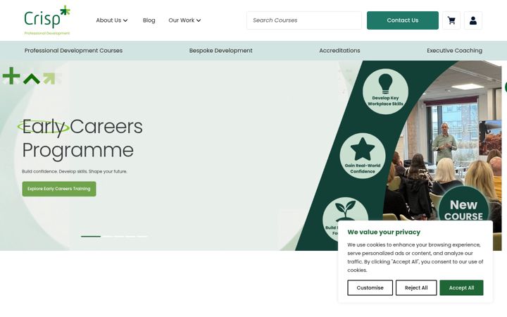 Screenshot of crisp-cpd.com