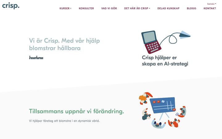 Screenshot of crisp.se