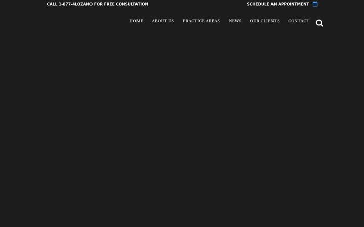 Screenshot of crispinlozanolaw.com