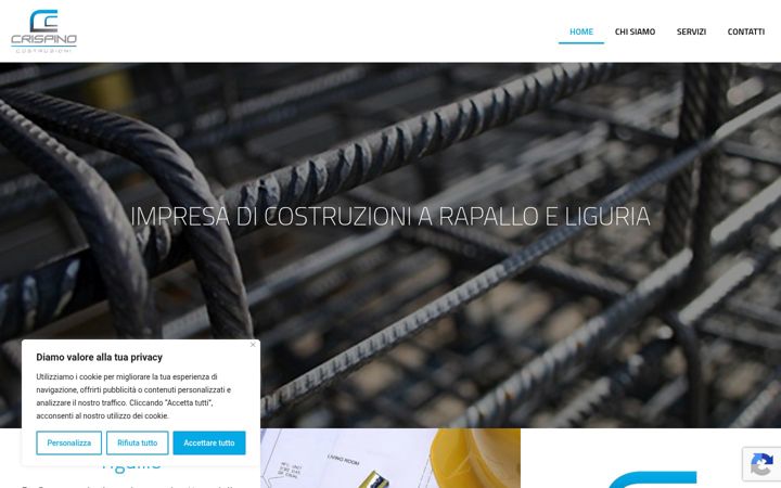 Screenshot of crispinocostruzioni.it