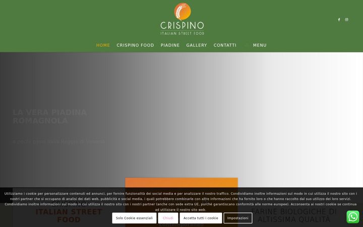Snimka zaslona za crispinofood.com
