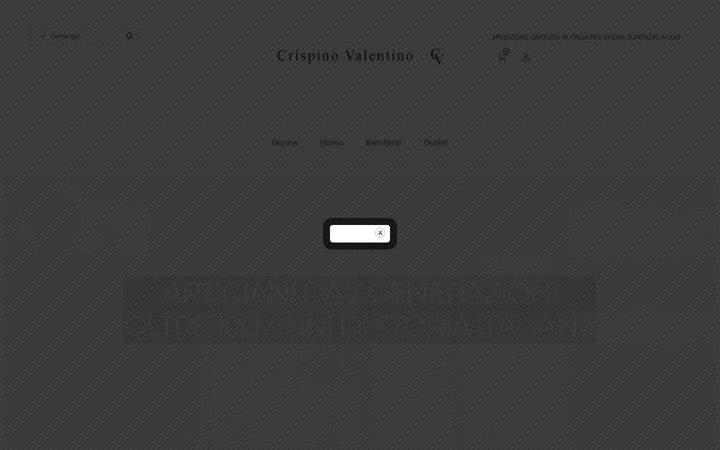 Screenshot of crispinovalentinoshop.com