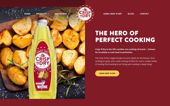 Screenshot of crispndry.co.uk