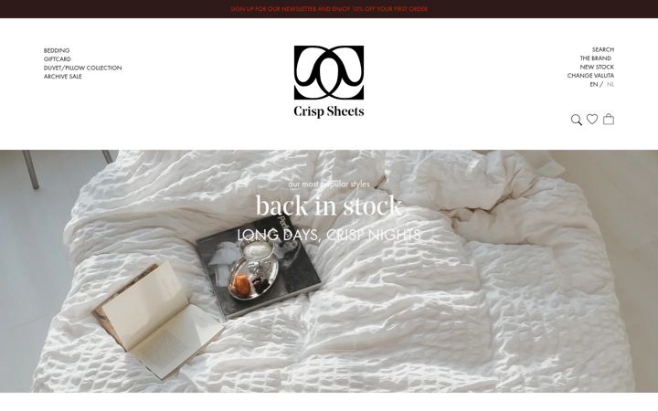 Screenshot von crispsheets.com
