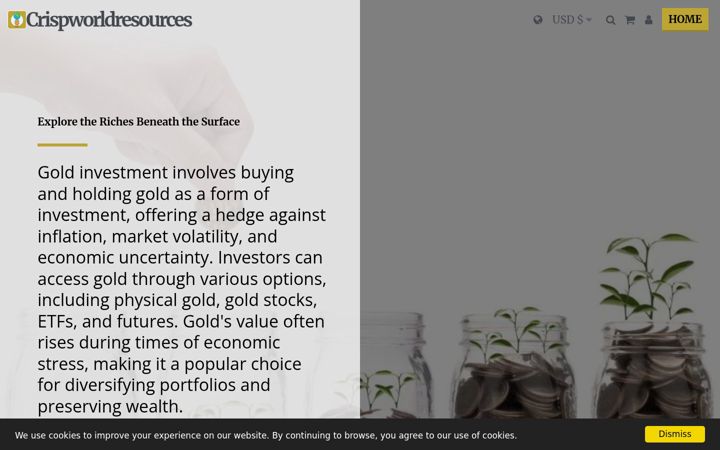 Screenshot of crispworldresources.net