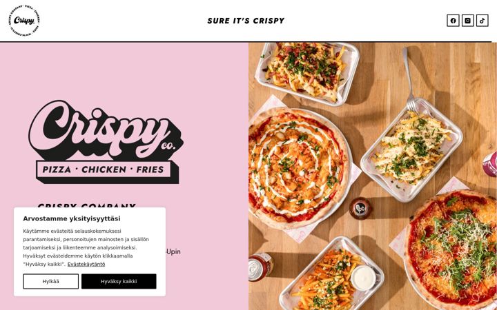 Screenshot of crispy.fi