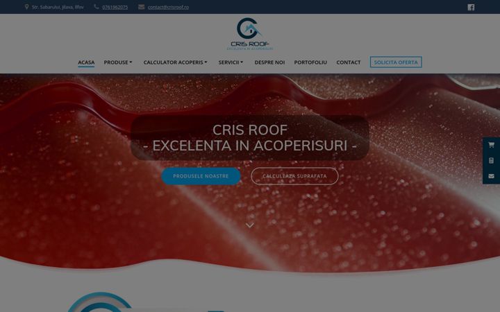 Screenshot of crisroof.ro