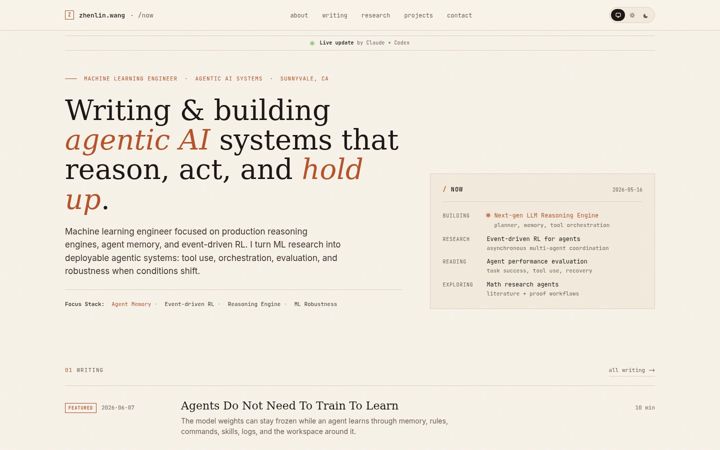 Screenshot of criss-wang.com