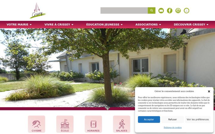 Screenshot of crissey.fr