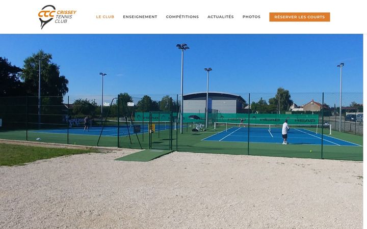 Screenshot of crisseytennisclub.com