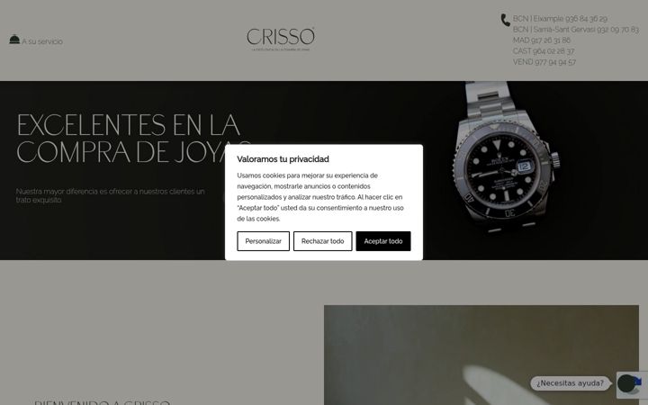 Screenshot of crisso.es