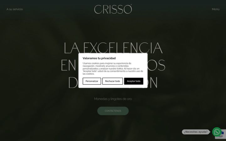 Screenshot of crissoinversiones.com